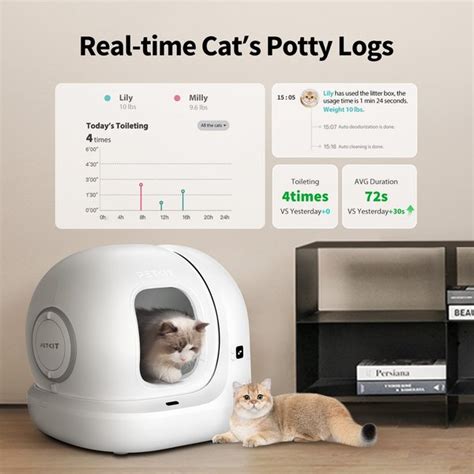 PETKIT PuraMax Self Cleaning Cat Litter Box, White, X.